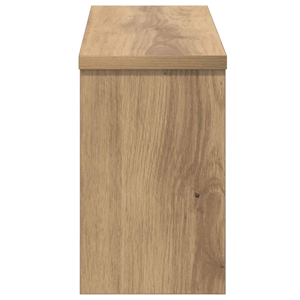 Wall Mounted Nightstand Artisan Oak 50 x 16 x 26 cm