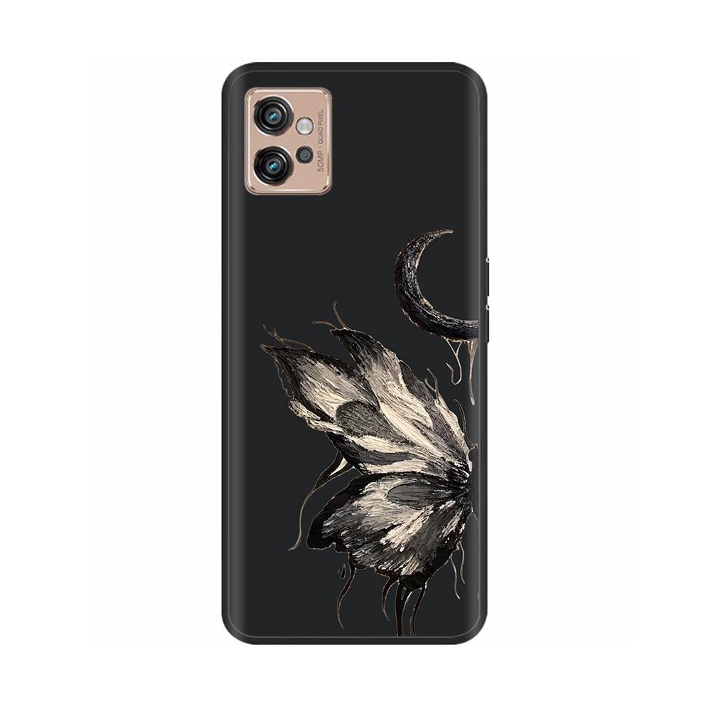 Für Motorola Moto G32 Handyhülle Mode Weiches Flüssigsilikon Vollschutz Rückabdeckung Für Moto G32 MotoG32 G 32 Funda Schalen