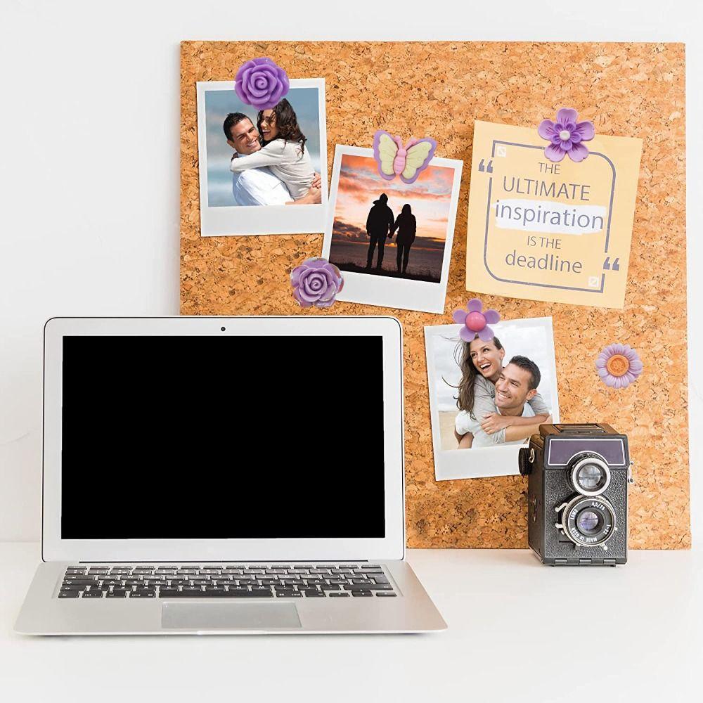 30Pcs 3D Butterfly Push Pins Creative Blackboard Push Pins Decorative Studs  Office Binding Supplies