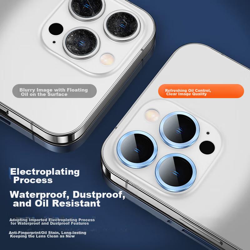 Pisen Lens Protector for Apple IPhone 14 Pro/14 Pro Max, Ultra-Thin Eagle Eye Anti-Scratch Protective Film for Rear Camera, Transparent