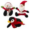 3pcs LED Plush Plush Decoration Set Festive Theme Christmas Banister Ornament  Room Decoration
