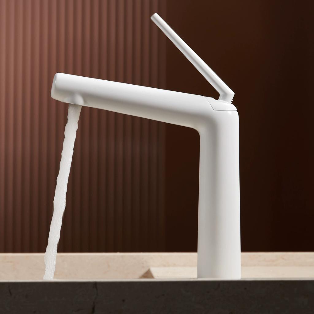 Bathroom Basin Faucet Hot and Cold Crane Brass Sink Mixer Single Lever Sink Faucet Water Faucet Crane Brush Gold