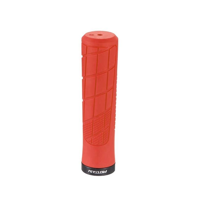 Single Lock‑On TPR Rubber Bike Handlebar Grips, Anti‑Slip Shock‑Absorbing Cycling Grips for Mountain, Fixed Gear & Folding Bikes