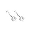 S999 Pure Silver Minimalist Women's Earrings – Small Bean Ear Bone Studs, Anti-Blocking Design for Commuting