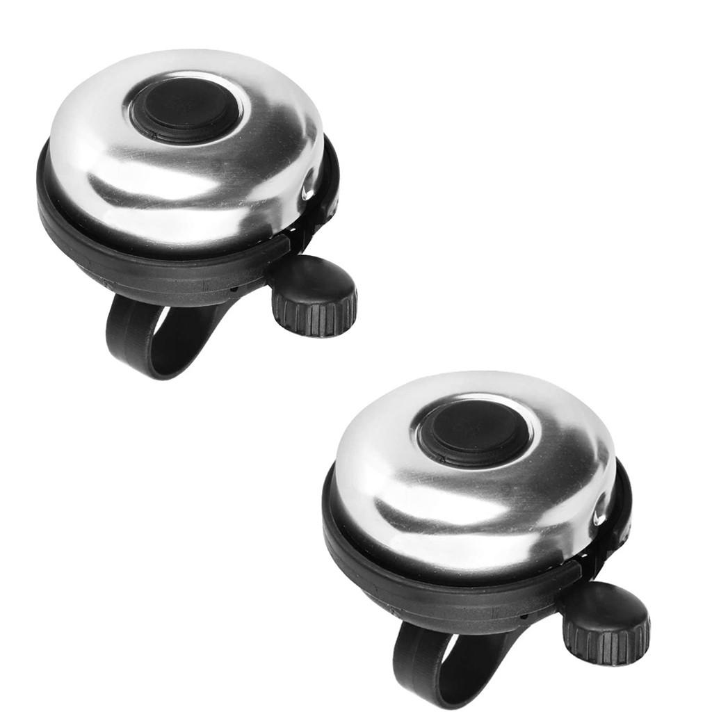 2pcs Right Hand Bicycle Bike Bell Aluminum Loud Crisp Clear Sound Adults Kids