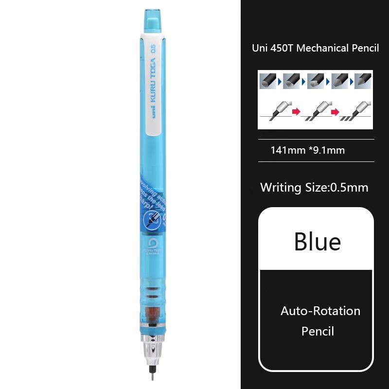 Uni KuruToga Mechanical Pencil, 0.5mm Smudge-Proof Auto Lead Rotation Writing/Drafting/Drawing Pen Japanese Stationery lapiseira