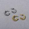 Summer Sweet Cool Micro-Inlaid Zircon Double-Layer Circle S925 Silver Needle Stud Earrings For Women'S Niche Design Classic And Easy To Match Earrings