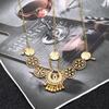 Ethnic Hair Belt For Women Vintage Metal Carved Tassel Forehead Chain Ethnic Forehead Decoration Chain Cosplay Hair Accessories