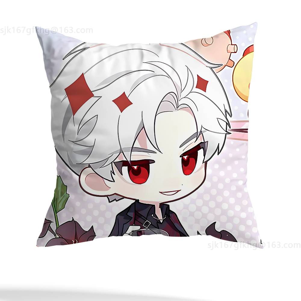 Love And Deepspace Pillow Case Square Double-Sided Printing Short Plush Sofa Cushion Cover Bedroom Bedside Pillow