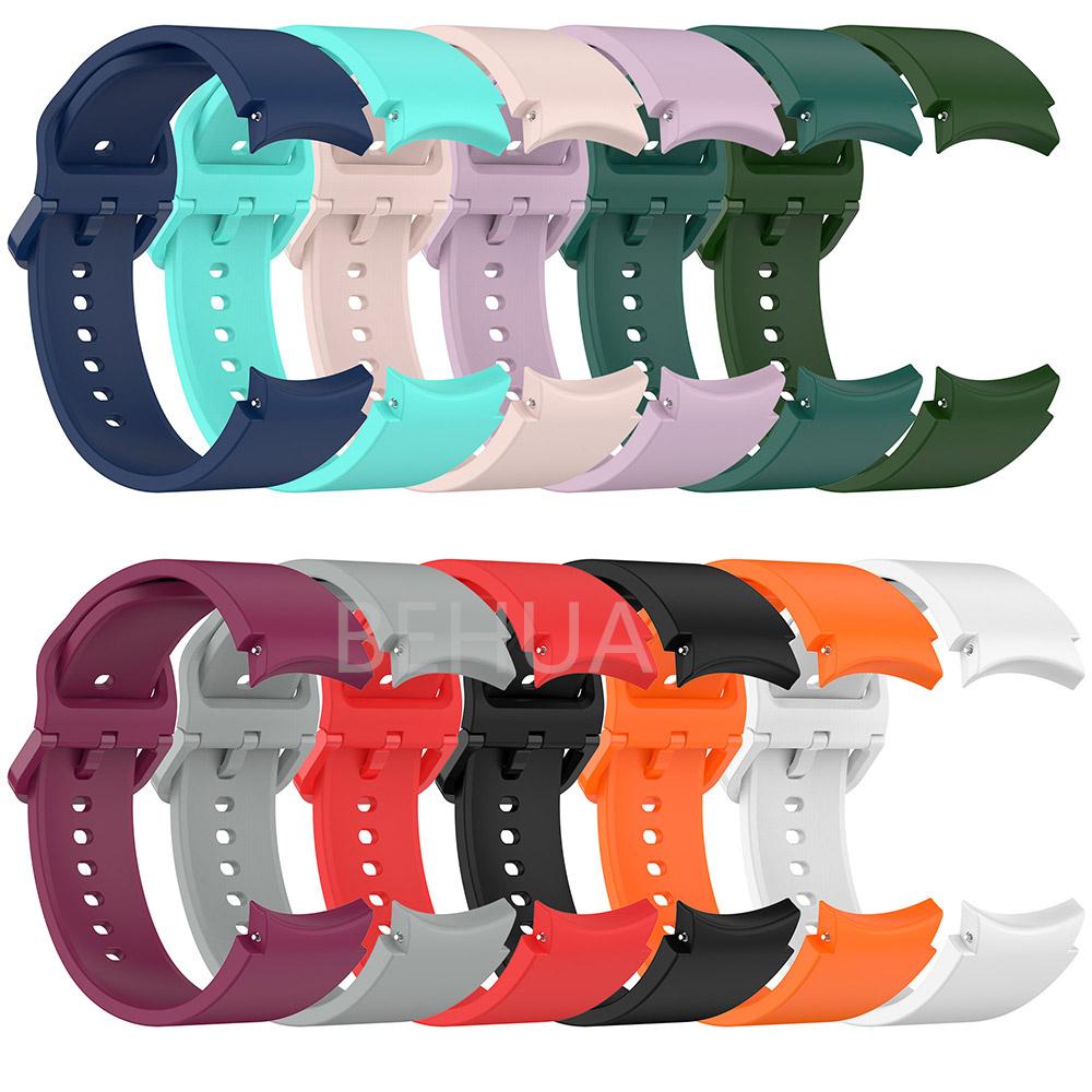 20mm Watchstrap Band For Samsung Galaxy Watch 6 5 4 40mm 44mm classic 47mm 43mm Strap Bracelet Silicone Wristband Plastic buckle