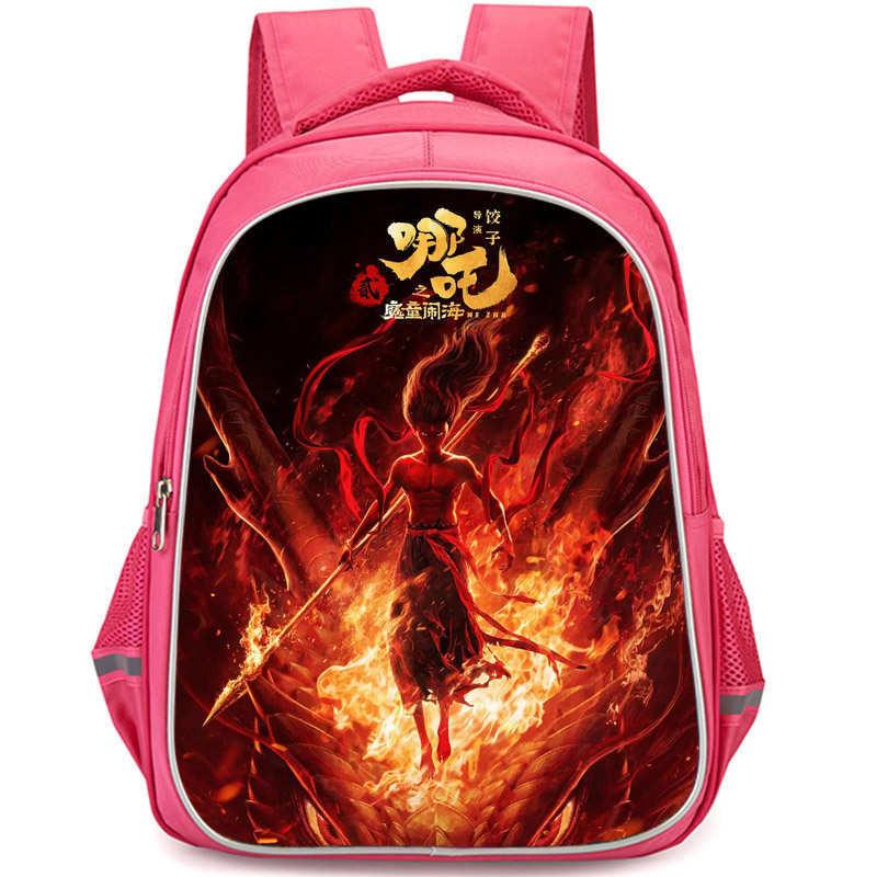 

Ao Nezha Bing School Backpack Lightweight Oxford Bookbag Large Capacity Students Style 1,33*28*16cm