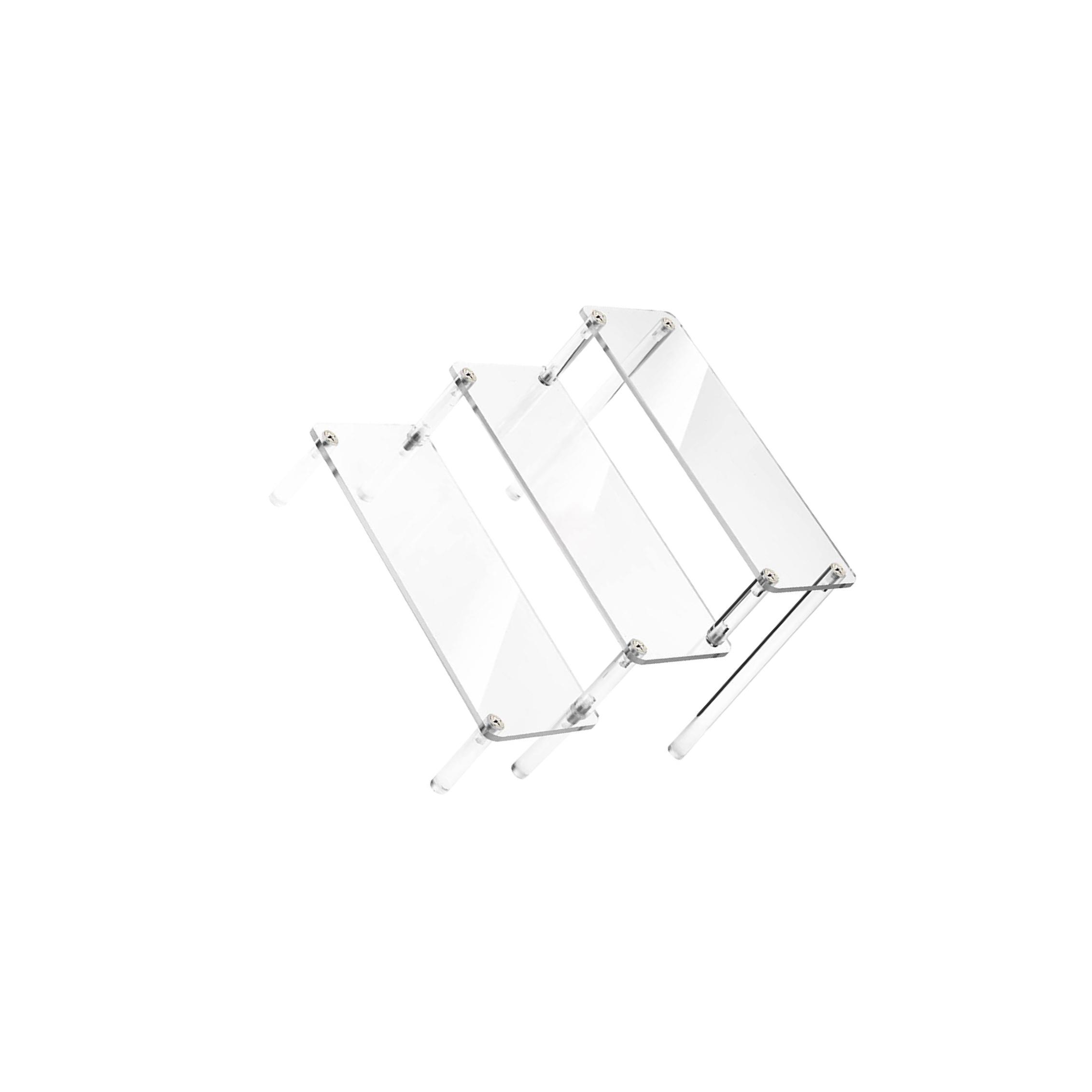 Acrylic Tier Display Stand Shelf Organizer Crafts Retail Shoe Awards Buffet Acrylic Display Stand