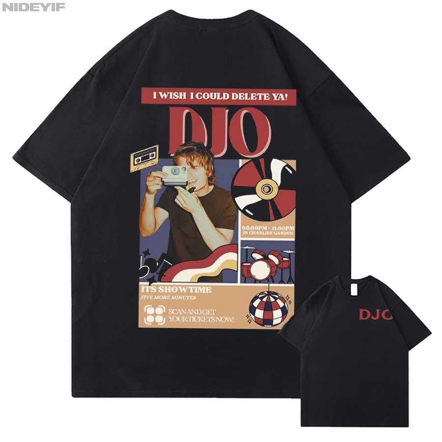Djo Back on You Tour 2026 T shirt for Unisex Women Hiphop Streetwear Oversized Tops 100 Cotton TShirt 03236 S