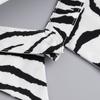 Black White Striped Faux Collar Decorative False Lapel Detachable Blouse Collar for Women Men Half Shirt Accessories