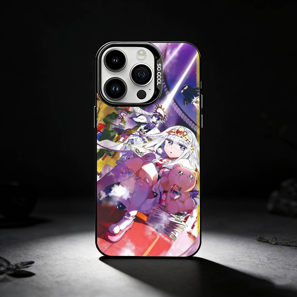 Sleepy Demon C-Castle Phone Case For iPhone 17,16,15,14,13,12,11 Plus,Pro Max,XS,Colored silver phone case