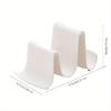 1pc Innovative Wave Design Kitchen Organizer - Plastic Pot Lid Holder, Chopstick & Utensil Rack for Countertop Storage