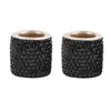 2 Pezzi Moda Collari Poggiatesta Auto Anelli Decorativi Interni Auto Anelli Bling Cromo Strass Accessori Sedile Veicolo
