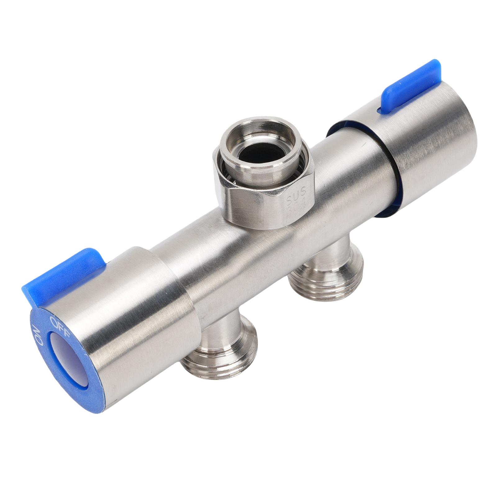 

Разветвитель для садового шланга 304 нержавеющая сталь 1 вход 2 выхода G1 2 внутренняя резьба Разветвитель для уличного крана для кухни