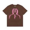 Foreign Trade Meichao Sp5der555555 Spider Web Printing Summer Loose Trend Men's and Women's Couples Short Sleeve T-Shirt Summer