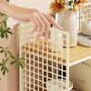 Multifunctional Rustic Wooden Desk Storage Shelf for Bedroom