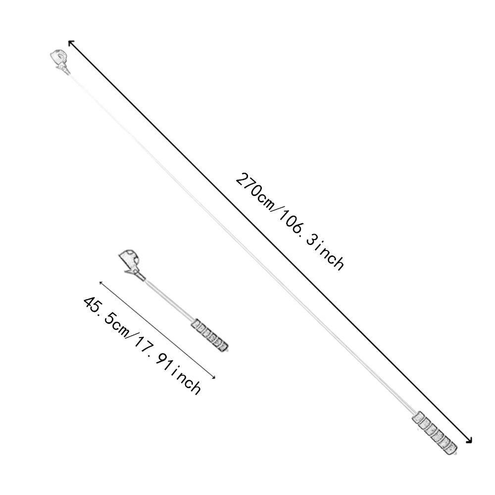 Two-Sided Telescopic Golf Ball Retriever Adjustable Stainless Ball Grabber  Golf Accessories