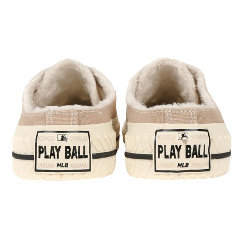 MLB Playball Mule Slip Resistant, Abrasion Resistant, Thermal Low Top Canvas Shoes Unisex Brown Sneakers 32SHSZ011-43B