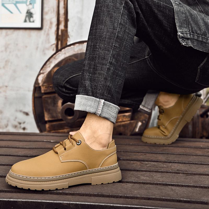 Genuine Leather Men's Shoes Minimalist Gentleman Style Leisure Business Party Office Wedding High-quality Shoes Hot Selling -47