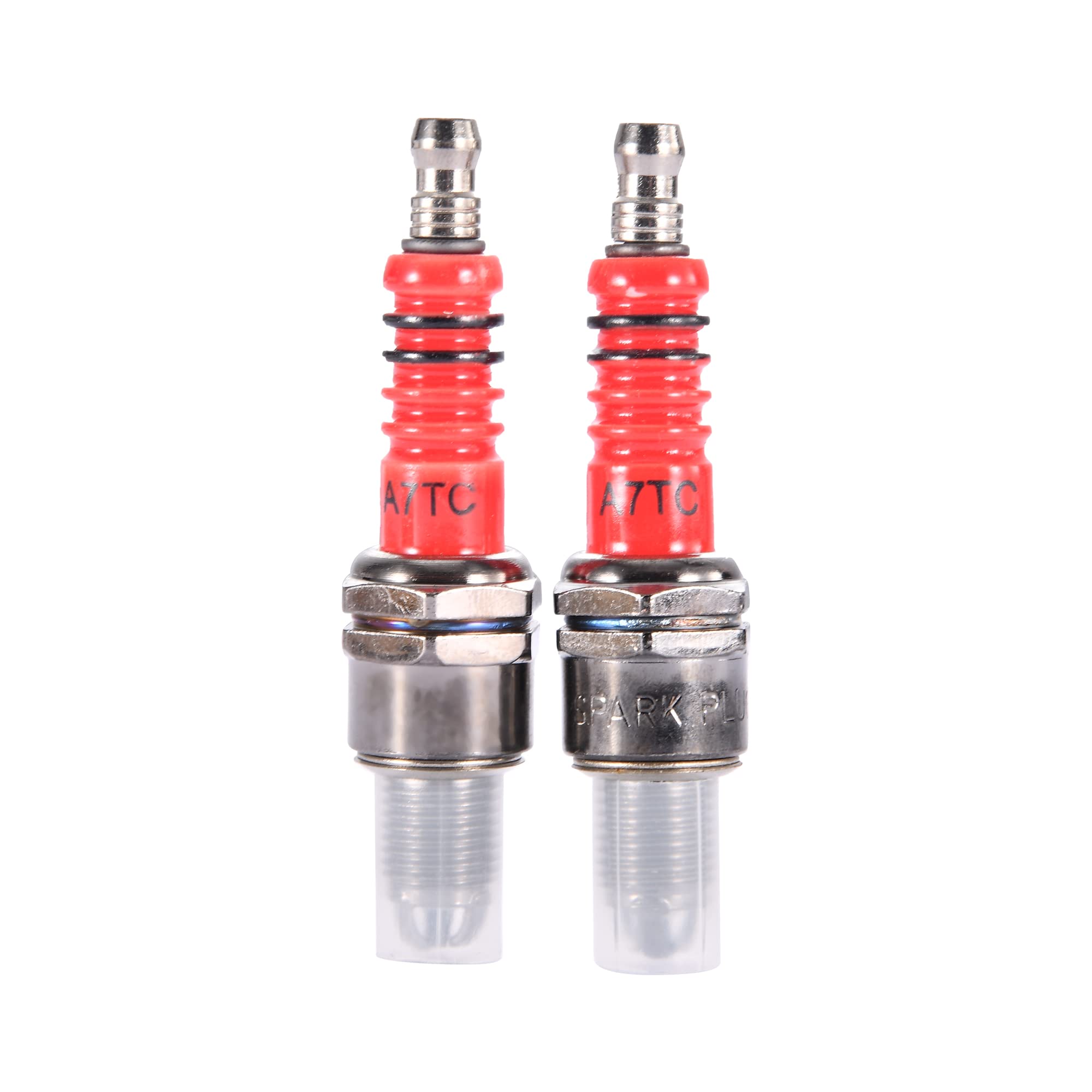 

WOOSTAR Spark Plug A7TC A7TJC 3 Electrodes GY6 50cc-125cc for Moped Scooter ATV Quadcopter 2 Pack