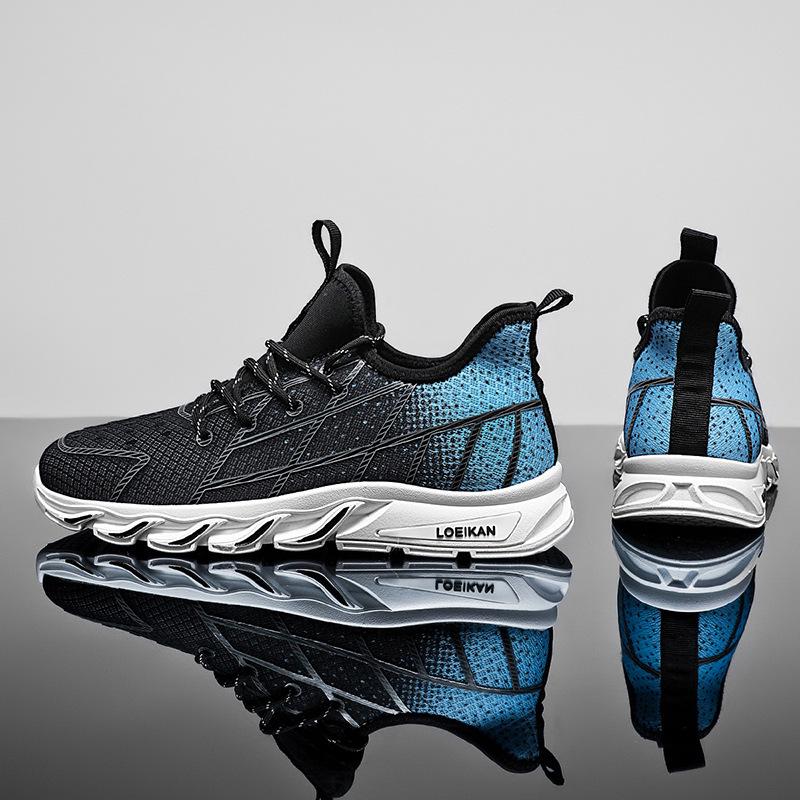 2025 New Summer Soft-soled Running Fly-woven Men's Shoes Comfortable Men's Mesh Sports Shoes Casual Outing Forrest Gump Shoes