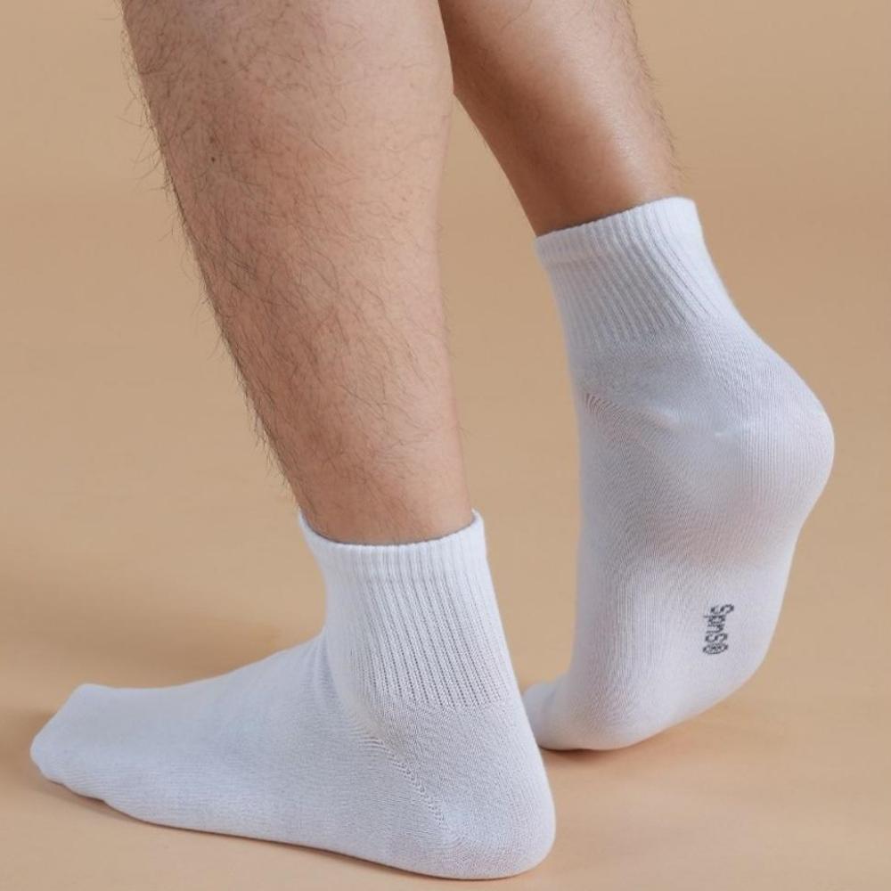 Sockpiens Men's Premium Short-Sleeve Sports Band Socks[7~9.5(US)6.5~9(UK)40~42.5(EU)] 8-Pair Set