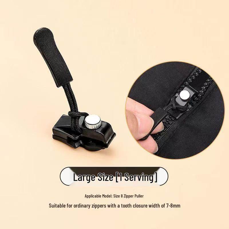 Universal Detachable Zipper Pull Replacement for Clothing, Luggage, and Jackets