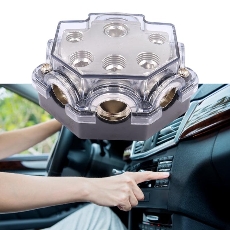 High Conductivity Fuses Holder Power Distribution Block For Vehicle Stereo System With Corrosion Resistant Construction