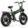Skladací elektrický bicykel Apefox Rh20 2x 750W Motor 20"x4.0" Pneumatika 7-rýchlostný Terénny Elektrický Bicykel pre Dospelých 48V 22.5Ah Dvojité Hydraulické Kotúčové Brzdy