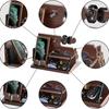 Birthday Gift for Wooden Smartphone Day Desk Organizer Watch Small Item Men Stand, Father's Gift, Stand, Stand, Storage.