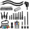 105° Screwdriver Bit & 360° Universal Joint Extension Rod with Colored Steel Ball Joint