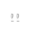 Cao Shi Korean Zircon Diamond Earrings - Simple, Fresh, Round Ear Buckle for Women