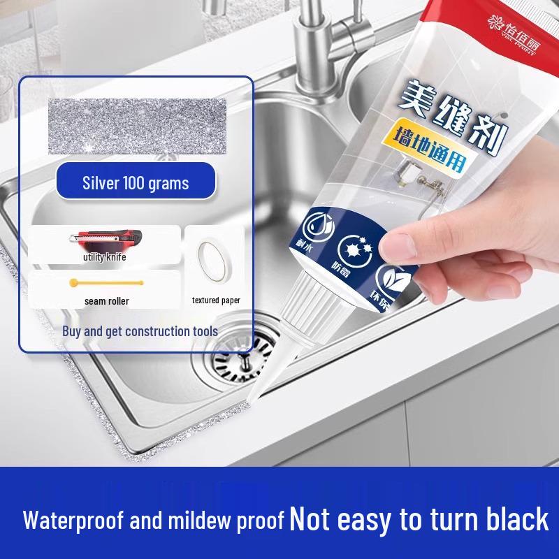 Beauty Edge & Skirting Board Water-Based Caulk for Seam Filling and Gap Sealing, Same Color Paste