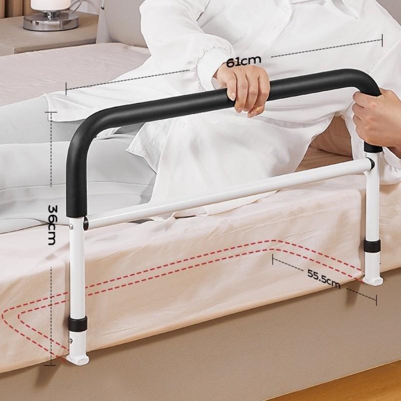 Reposabrazos de Cama Seguridad para Ancianos Barandilla de Cama Antideslizante Prevenir Caídas Barra de Agarre Marco Auxiliar para Levantarse del Hogar