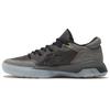 G4 Round Toe Fabric Synthetic Leather Low Top Basketball Shoes Unisex Dark Grey Brown