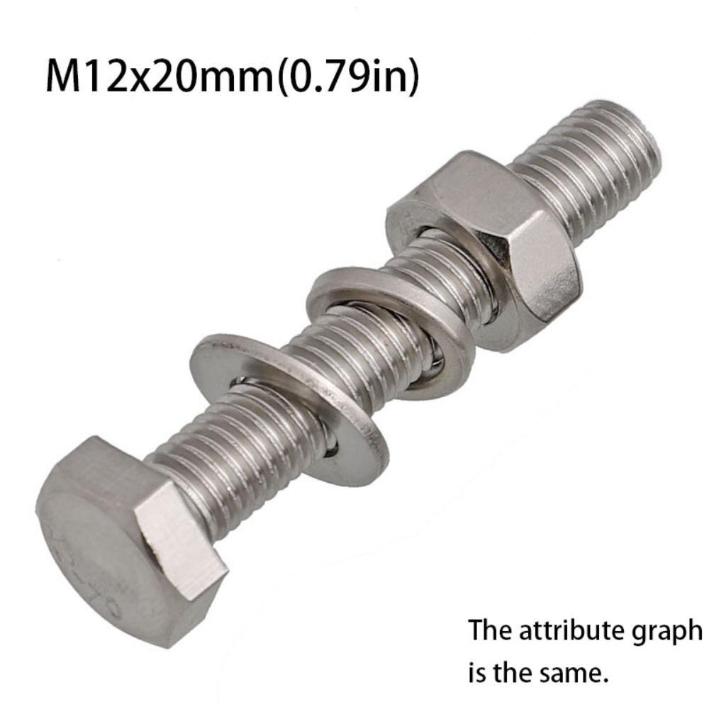 

Flat Washer Hex Bolt Spring Nut Hexagon Head Screw Cross Bolt Carriage Screw Construction M12