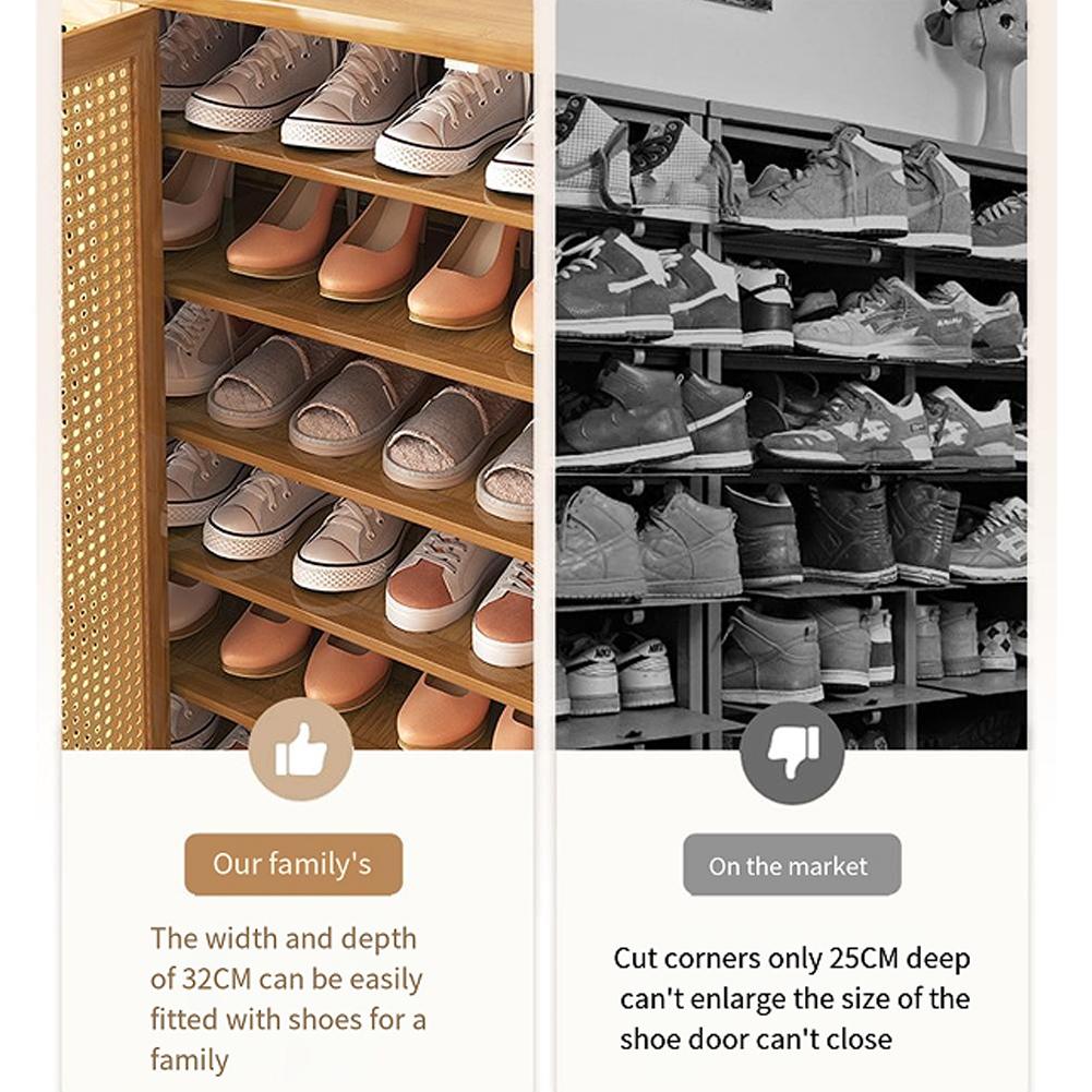 Premium Customized Entryway Shoe Cabinet Up To 36-40 Pairs Shoe Organizer Shelves Bookcase Shoes Cabinet Furniture For Home
