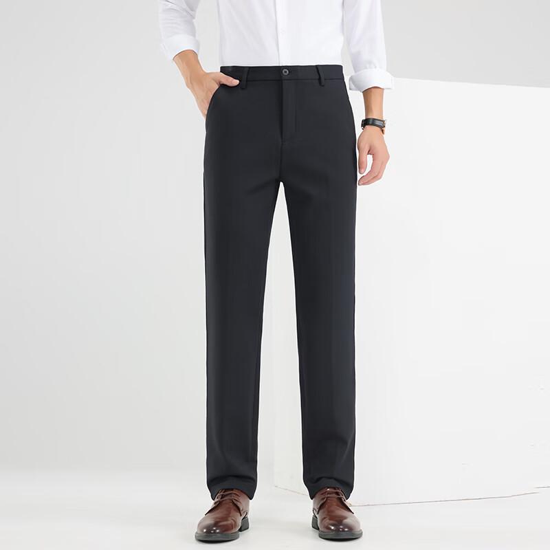 

Fengxun Men s Winter Dad Style Straight-Leg Casual Trousers FX7K005-B5 38