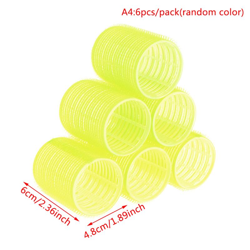 Self Grip Rollers Cling Stick Hair Curler Curls Wave Styling Salon Setting Tool