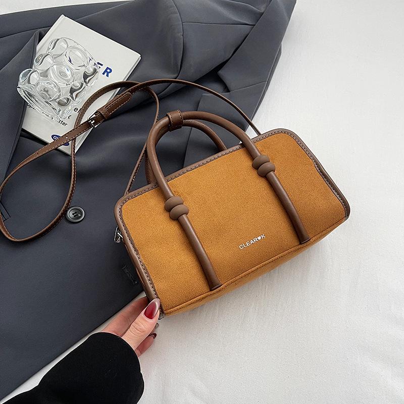 Wildledertasche Damen Herbst und Winter vielseitig neue Schulter-Umhängetasche lässig tragbar Pendler Kissen Tasche