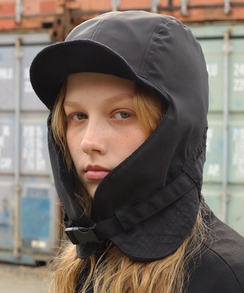 Seullipiseullib N.25 F/W Reversible Satin Black Trooper Hat