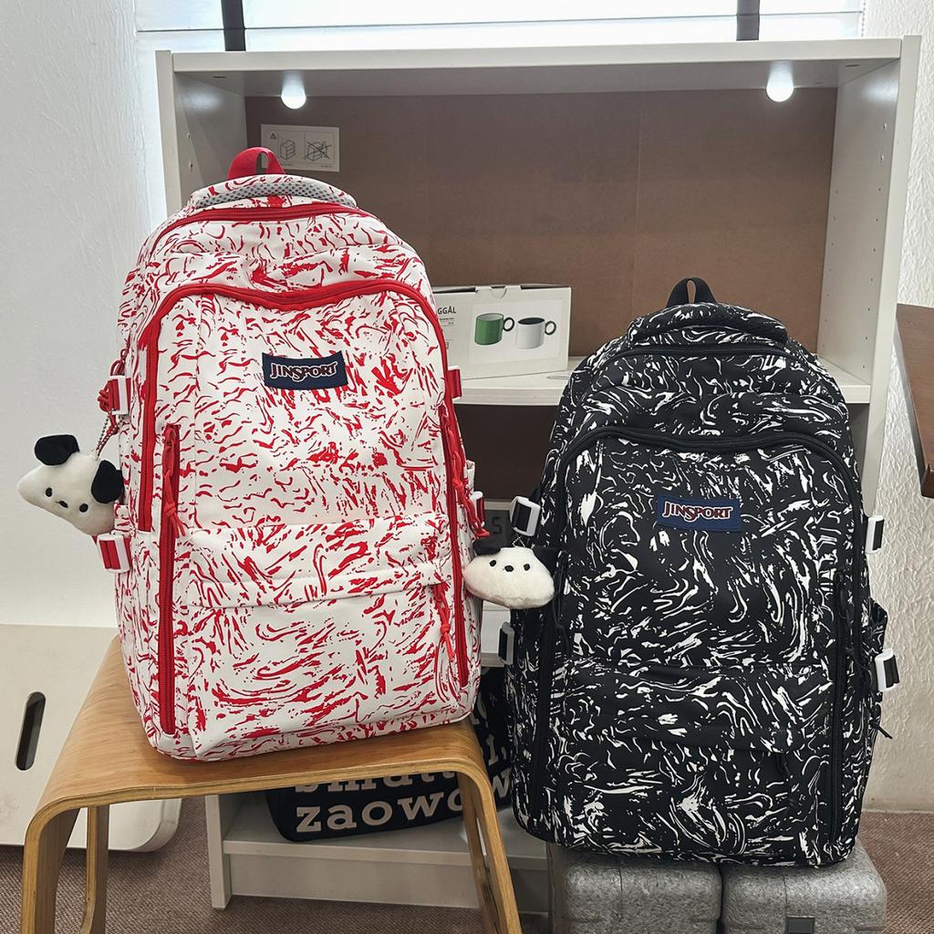 Schoolbag trendy versatile color matching versatile casual temperament backpack women's 1011 new campus commuting multi-compartment computer backpack