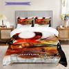 Espionage Adventure Three-piece Set (1 * Duvet Cover + 2 * Pillowcase, Without Core) 2D Flat Bedding Set Duvet Cover and Pillowcase