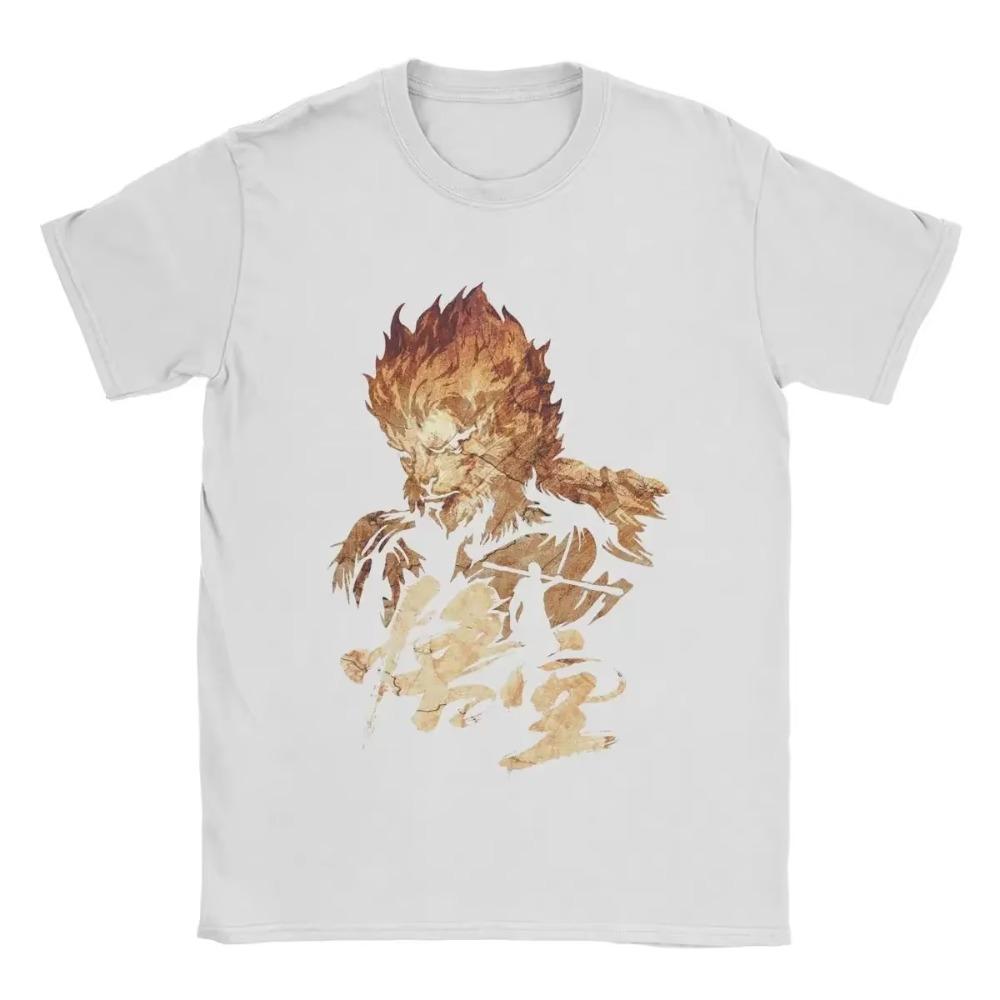 Black Myth Wukong Video Game Graphic T Shirts for Men THE MONKEY KING Funny T-Shirt Gamer Gaming Vintage Tees Tops Casuales