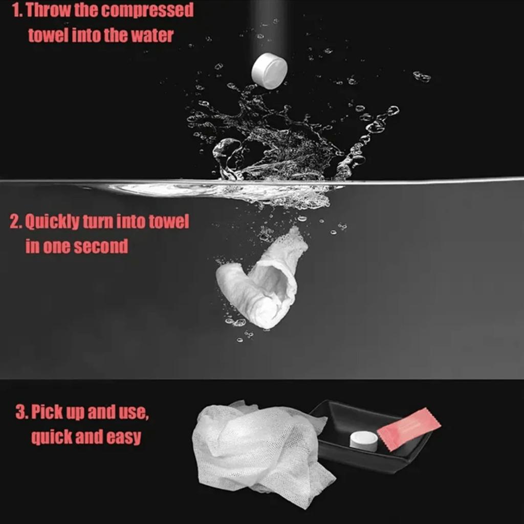 Ultra Soft Thick And Compressed Disposable Towel Without Fragrance Suitable For Travel Home Gym Camping And Portable Facial Tiss