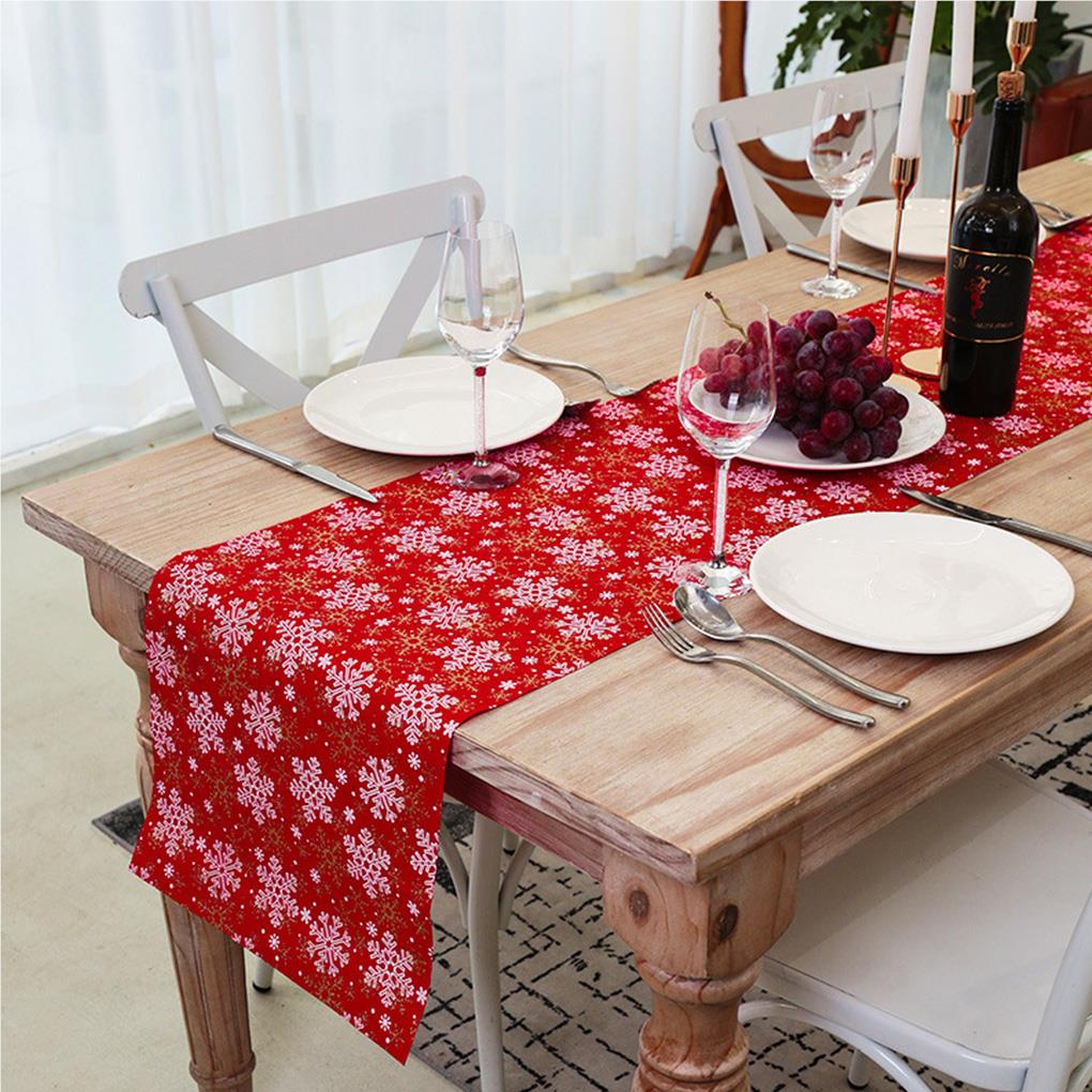 Bieżnik na stół o tematyce świątecznej Dom Restauracja Dzianinowy obrus Obrus na stół jadalny Dekoracja